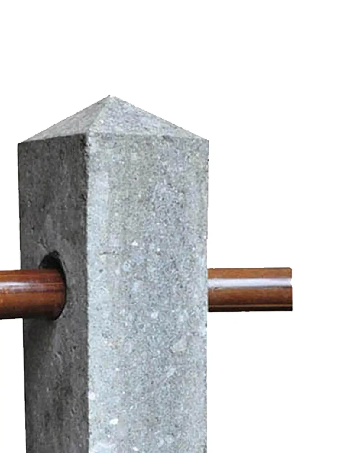 Artikelbild 2 des Artikels “Pfahl für Zaun, 50cm hoch, Basanit “